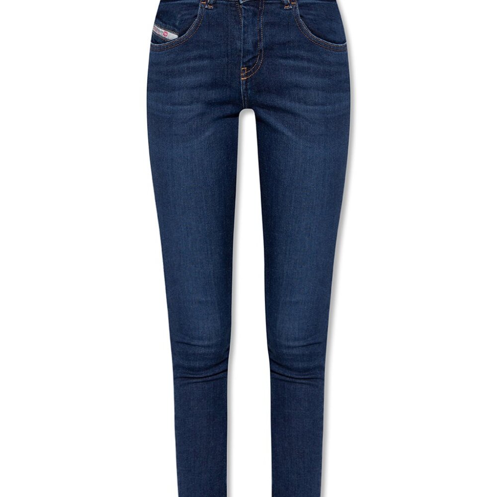 DIESEL Slandy Dark Blue Super Slim Skinny Regular Waist 27x30